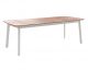 Shine tavolo rettangolari in alluminio e piano in teak di Emu vendita online