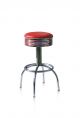 BS-30 Vintage Stool Steel Structure Seat Coated with Ecoleather by Bel Air Buy Online