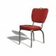 CO-26 Vintage Chair Chromed Steel Structure Upholstered Seat and Backrest Coated with Ecoleather by Bel Air Sales Online