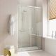 Crystal 2-Pivot-Doors Shower Enclosures H.198 Anodized Aluminum and Glass Structure by SedieDesign Sales Online