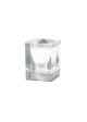 Sales Online Cubetto D28 B01 Wall Lamp with Glass Diffuser and Polished Chromium-Plated Metal Structure by Fabbian