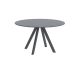 Desiree DE1200S tavolo rotondo gambe in metallo piano in gres adatto per l'outdoor di Vermobil vendita online
