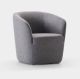 Dep 8401 small armchair coated in fabric suitable for contract by LaCividina buy online