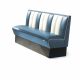 HW-150 American Diner Booth Wooden Base Seat Coated with Ecoleather by Bel Air Buy Online
