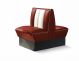 HW-70DB American Style Booth Wooden Base Coated with Ecoleather by Bel Air Sales Online