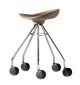 Jamaica Wood Low Stool Steel Legs Beechwood Seat by BD Barcelona Online Sales