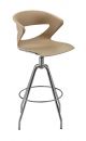 Kicca swivel stool steel base polypropylene seat by Kastel online sales