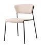 Lisa 2853 stackable chair steel structure fabric seat by Scab online sales