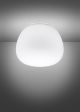 Sales Online Lumi F07 E14 Ceiling Lamp with Diffuser in Satin Finish White Blown Glass and White Metal Painted Structure by Fabbian