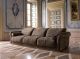 Paul Luxury 3 Seats Sofa Velvet Coated by Longhi Online Sales