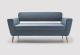 Serie 50 W 8714 waiting sofa fabric coated suitable for contract by LaCividina online sales