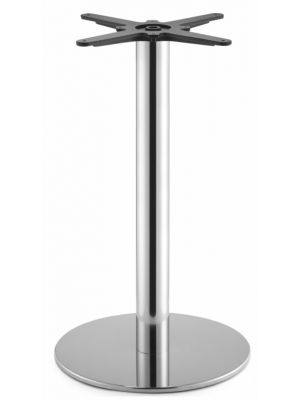 Sales Online Tiffany Round Base Column in Stainless Steel and Base in Cast Iron by Scab.