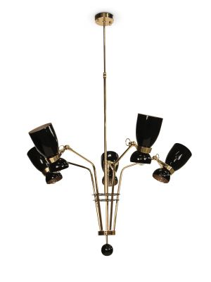 Amy Suspension Lamp Brass and Aluminum Structure by DelightFULL Online Sales