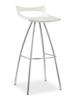 Sales Online Diablito Stool Technopolymer Seat and Chromed Steel Structure by Scab.
