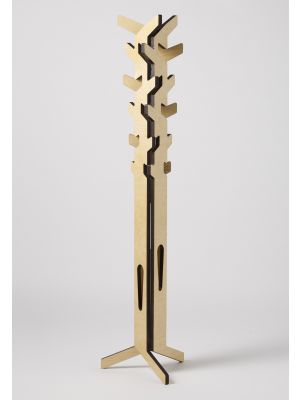 Elio high design clothes stand birch wood structure by Parva online sales on www.sedie.design