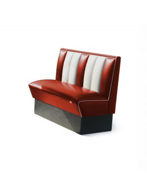 HW-120 American Diner Booth Wooden Base Seat Coated with Ecoleather by Bel Air Buy Online