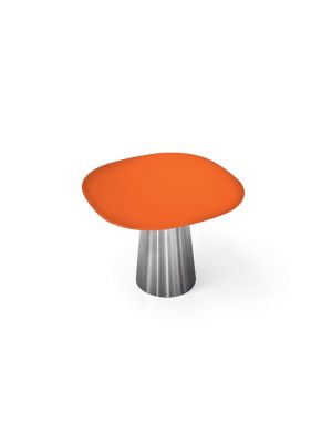 Sales Online Totem Shaped Table Glass or Laminate Top Colored or Inox Base by Sovet.