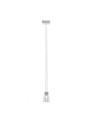 Sales Online Vicky D69 A01 Suspension Lamp in crystal decorated with a delicate floral engraving  by Fabbian