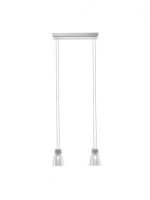 Sales Online Vicky D69 A03 Suspension Lamp in crystal decorated with a delicate floral engraving by Fabbian