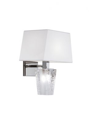 Sales Online Vicky D69 D03 Wall Lamp in crystal decorated with a delicate floral engraving by Fabbian