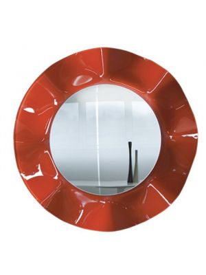 Wave Mirror Orange Frame Sovet