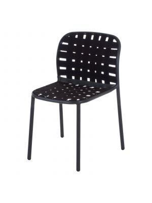 Yard 500 sedia impilabile in alluminio e cinghie elastiche adatta per il contract di Emu vendita online