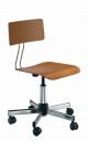 Work Office Chair Steel Structure Beechwood Seat by Mara Sales Online
