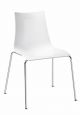 Zebra Antishock 4 Legs Chair Polycarbonate Seat and Chromed Steel Frame by Scab Online Sales