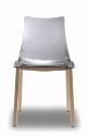 Natural Zebra Chair Wooden Legs Polycarbonate Seat by Scab Online Sales