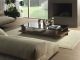 Corallo 5375 coffee table wooden base glass top by Pacini & Cappellini online sales