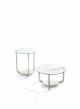 Isola coffee table wooden base glass top by Pacini & Cappellini online sales