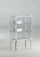 AllDesign Plus 7112P/9112P showcase tempered glass and aluminum by Italvetrine buy online