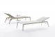 Ushuaia sunlounger aluminum structure and batyline seat by Fast online sales