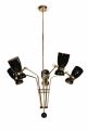 Amy Suspension Lamp Brass and Aluminum Structure by DelightFULL Online Sales