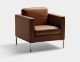 Anytime 1224N waiting armchair coated in leather by LaCividina online sales