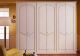 Sales Online Pegaso Wardrobe 6 Doors by Bianchi Mobili White Lacquered 