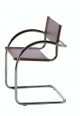 Bahia Chair Steel Structure Leather Seat by Galvanotecnica Online Sales