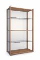 Bay bookcase wooden frame glass shelfs by Pacini & Cappellini online sales