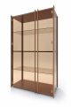 Bay showcase wooden frame tempered glass doors by Pacini & Cappellini online sales