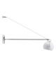 Sales Online Beluga White D57 D07 Wall Lamp with White Blown Glass Diffuser by Fabbian