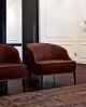 Beth Luxury Armchair Leather Seat Metal Feet by Longhi Online Sales