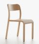 Blocco stackable chair ash wood structure suitable for contract use by Plank buy online