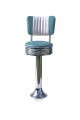 BS-27CB American Diner Stool Chromed Steel Structure Seat and Backrest Coated with Ecoleather by Bel Air Buy Online