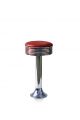 BS-27 Retro Stool for American Diner Chromed Steel Structure Ecoleather Seat by Bel Air Sales Online