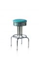 BS-28-77 Retro Stool Chromed Steel Structure Ecoleather Seat by Bel Air Sales Online