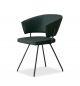Bahia chair steel frame ecoleather seat suitable for contract use by Bonaldo online sales on www.sedie.design