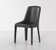 Lamina elegant chair coated in thick leather by Bonaldo online sales on www.sedie.design