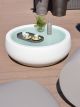Chubby coffee table polyethylene structure glass top by Slide online sales on www.sedie.design