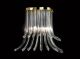 Colette Wall Lamp Anodized Metal Frame Murano Crystal Diffuser by Longhi Online Sales