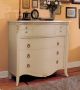Elite Lacquered Dresser 3 Drawers White Lacquered by Bianchi Mobili